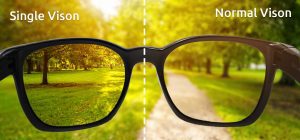 Single vision vs Normal vision 
